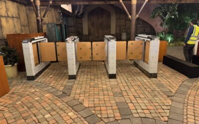 What maintenance services are available for automated turnstile gates?